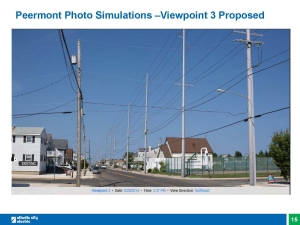 Rendering of how the new poles will look along Ocean Drive in Avalon. Rendering provided by Atlantic City Electric