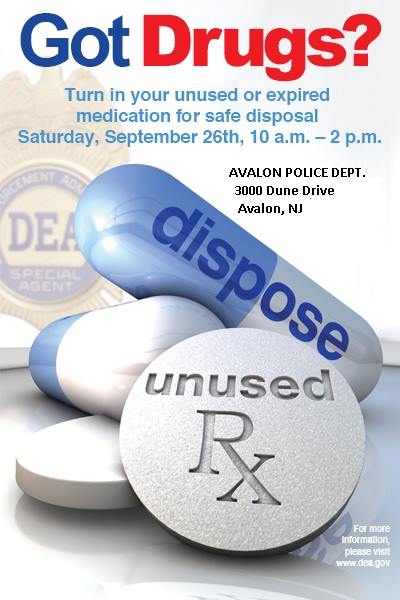Avalon Police Drug Take Back Day Arrives Saturday, Sept. 26 - Avalon ...