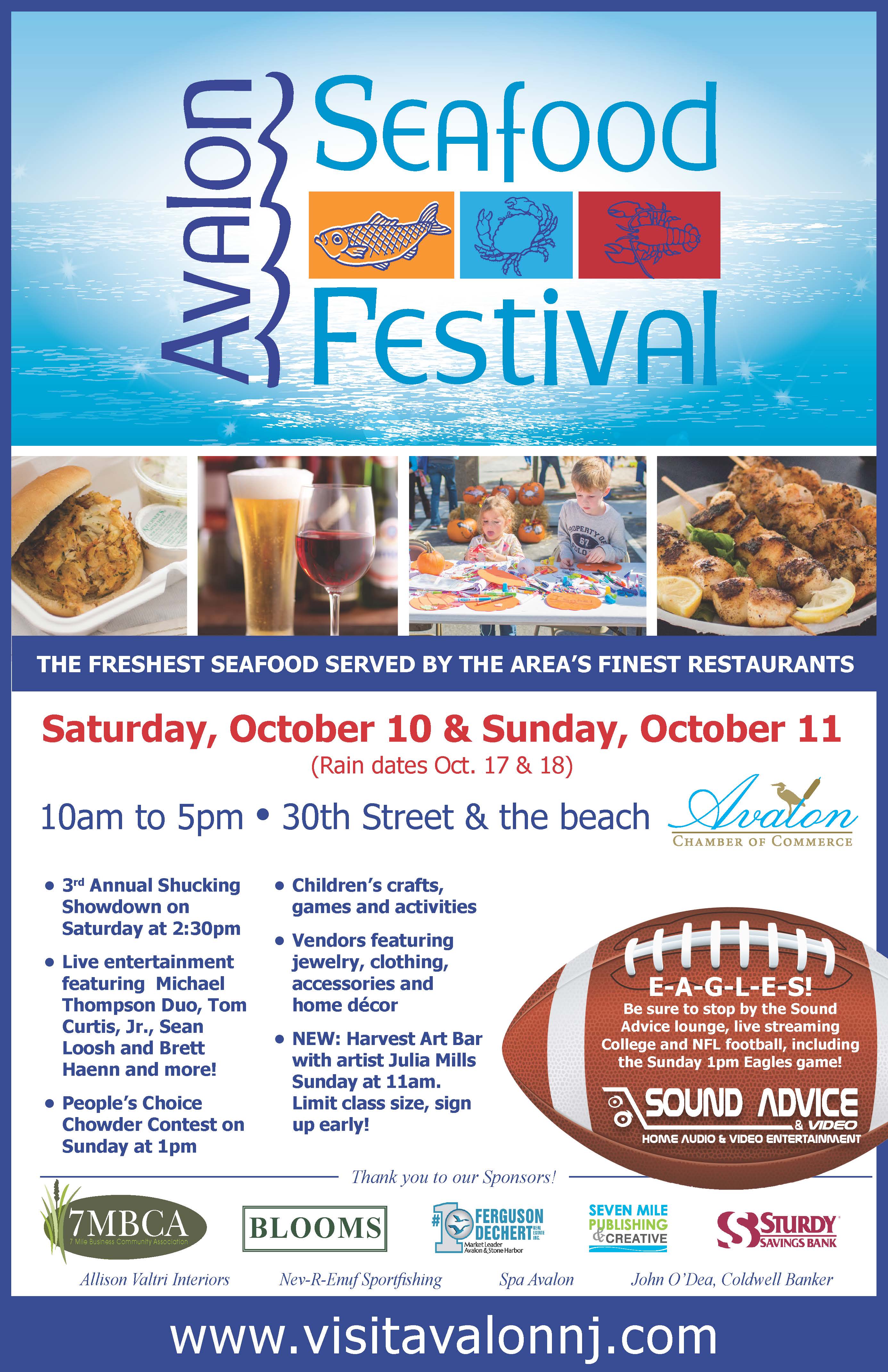 Avalon Chamber Seafood Festival Arrives October 10th11th Avalon, New