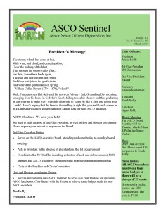 March Newsletter Page 1